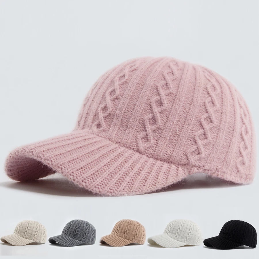 New Knitted Baseball Cap Women Fashion Men