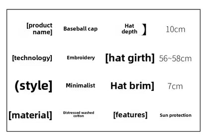 New Celebrity Fashion Embroidery Hole Sunscreen Baseball Cap Women