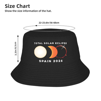 Spain Total Solar Eclipse 2026 Bucket Hat