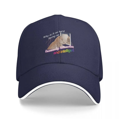 Insanely Attractive Intelligent Meme Baseball Cap