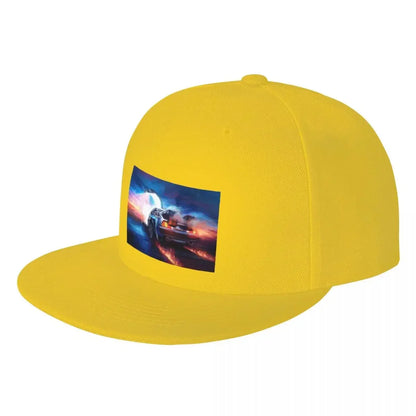 Back To The Future Delorean Time Machine Snapback Cap