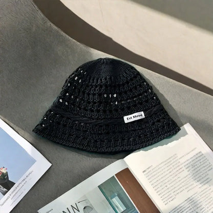 Summer Hollow Crochet Beach Bucket Hat