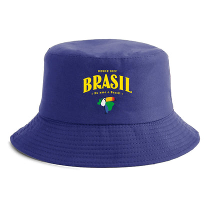 Brasil Map Toucan Print Bucket Hat