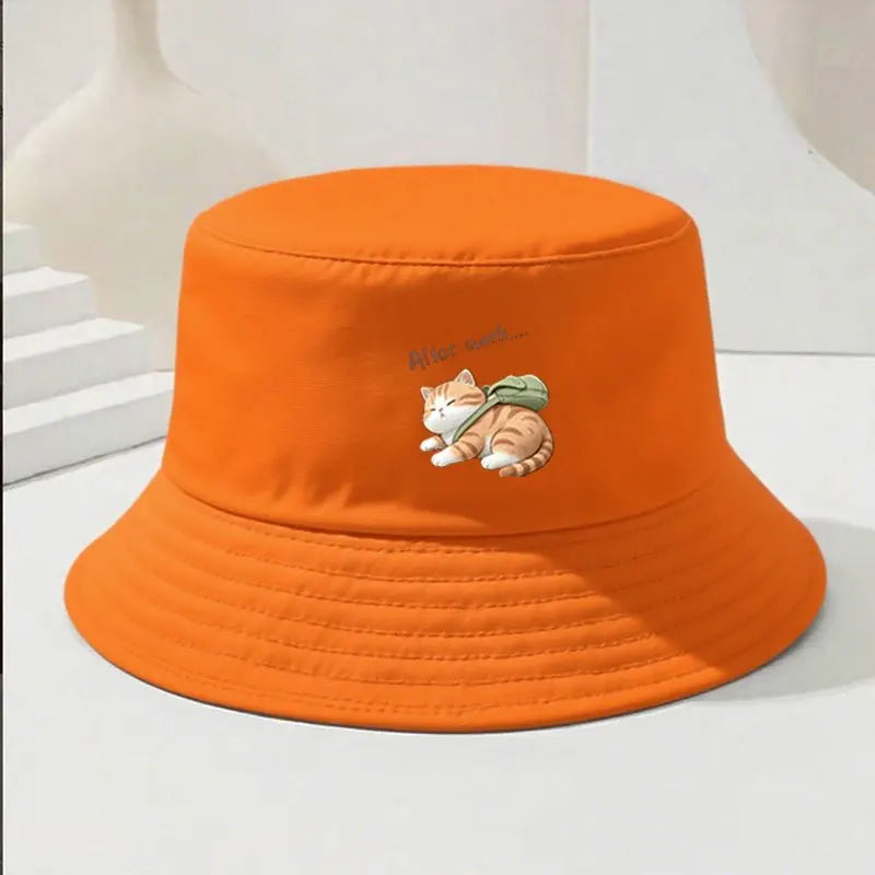 Solid Color UV Protection Bucket Hat