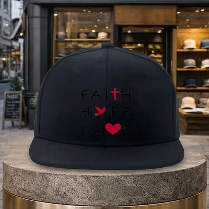 Faith Hope Love Snapback Cap