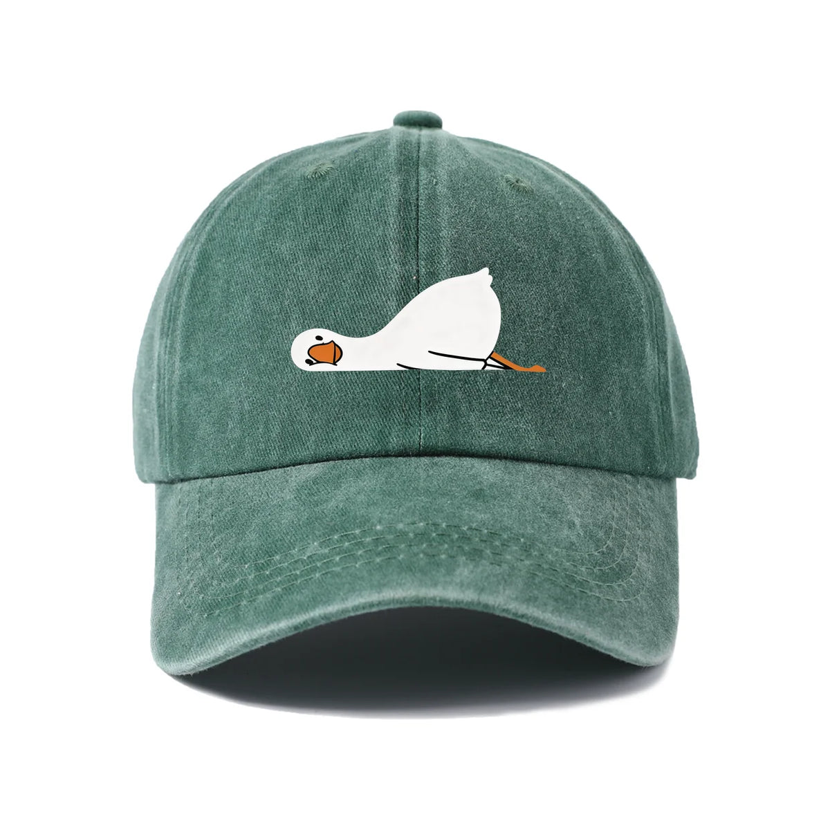 Fried Egg Graphic Vintage Washed Baseball Cap
