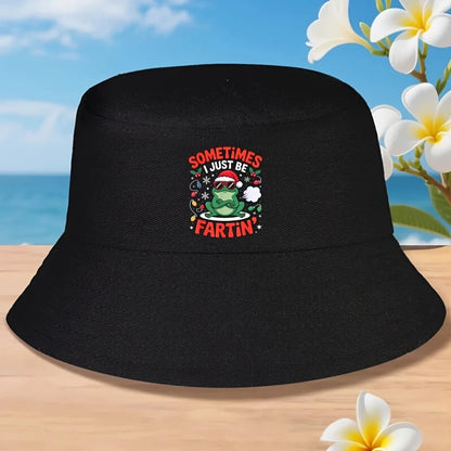 Sometimes Farting Frog Funny Bucket Hat