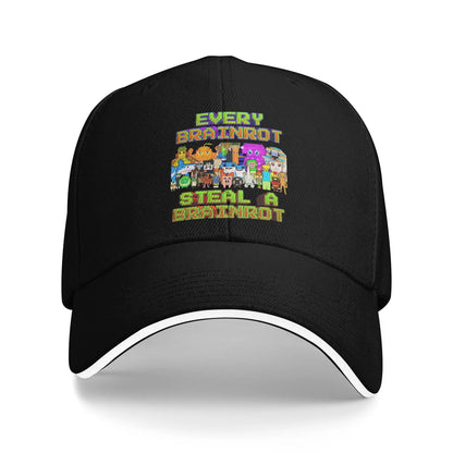 Bruh Ketupat Kepat Funny Brainrot Steal Baseball Caps