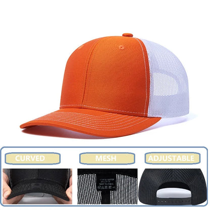 Rivet Embellished Hip-Hop Mesh Visor Snapback Cap