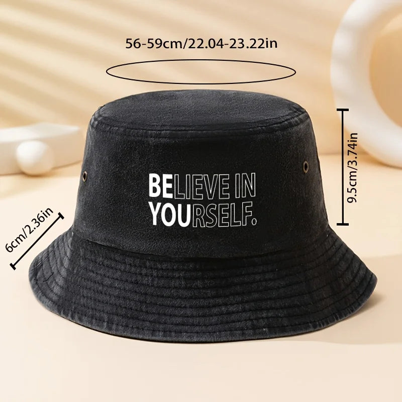 Believe In Printed Outdoor Bucket Hat