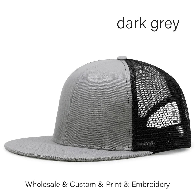 Custom Logo Embroidered Trucker Snapback Cap