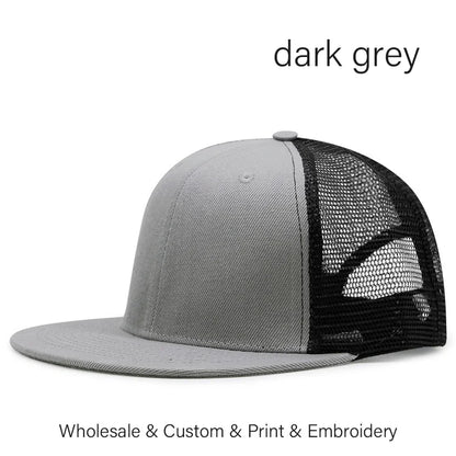 Custom Logo Embroidered Trucker Snapback Cap