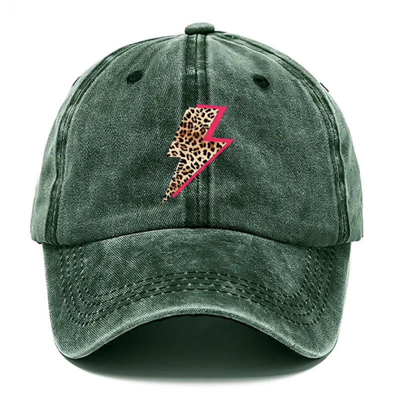 Leopard Lightning Adjustable Baseball Cap