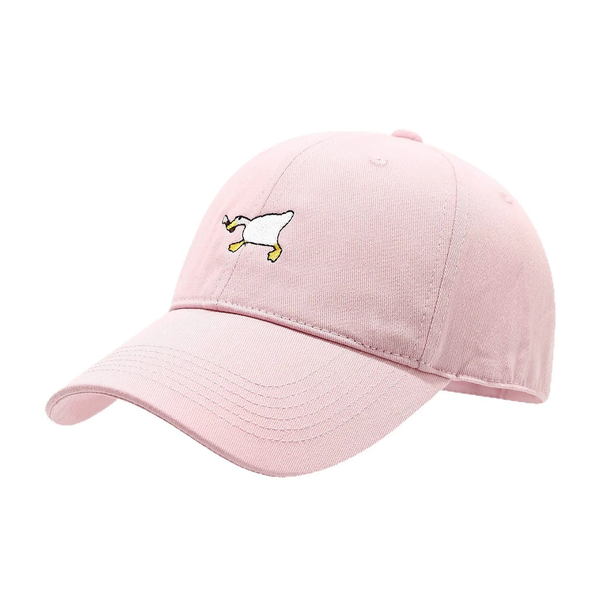 Cute Goose Embroidered Soft Top Baseball Cap