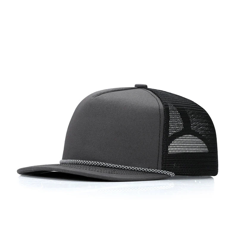 Custom Logo Breathable Mesh Trucker Snapback Cap
