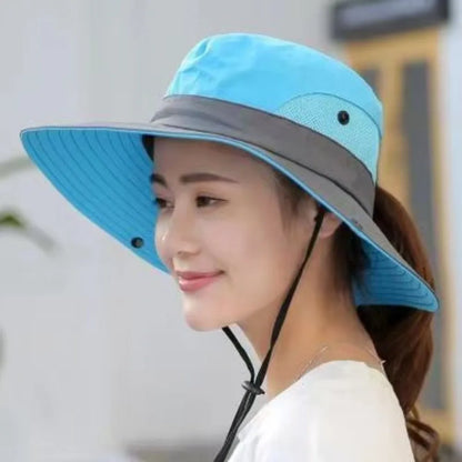 Adjustable Quick-Dry Wide Brim Hiking Bucket Hat