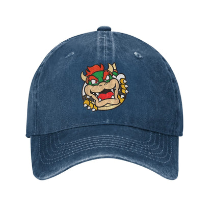 Bowser Koopa Distressed Baseball Cap