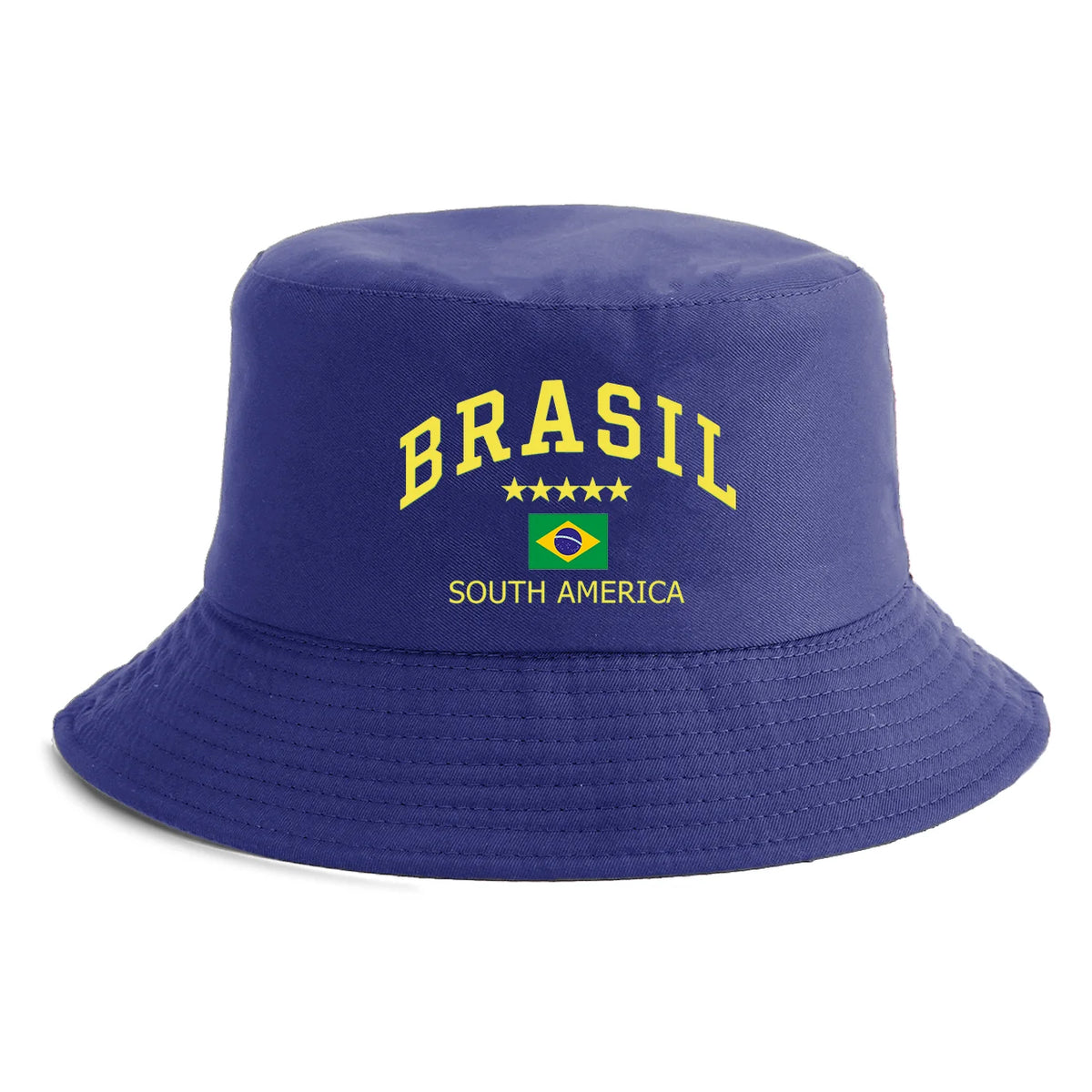 Unisex Brasil South America Flag Print Bucket Hat