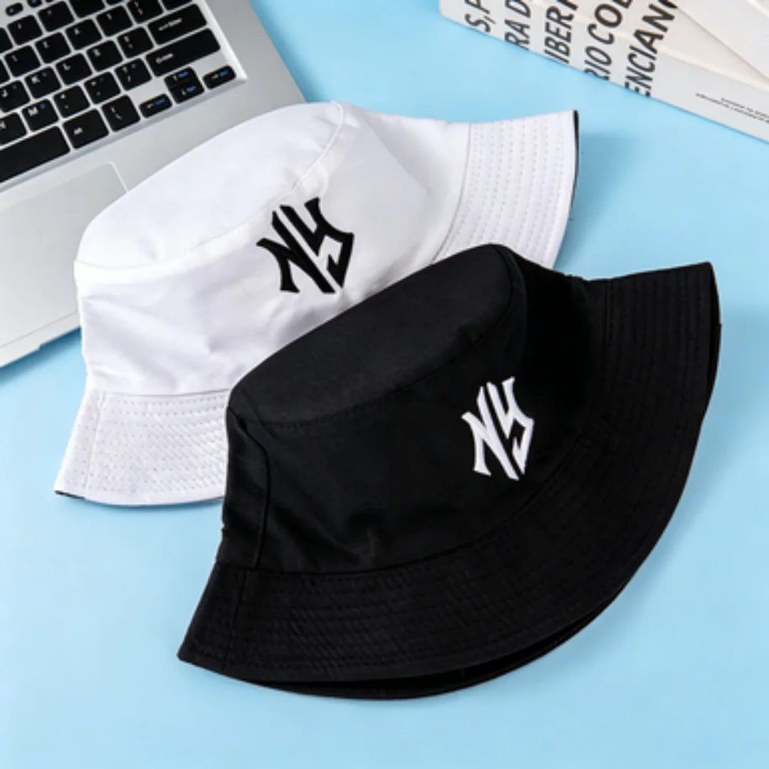 NY Embroidered Bucket Hat For Women Men Classic