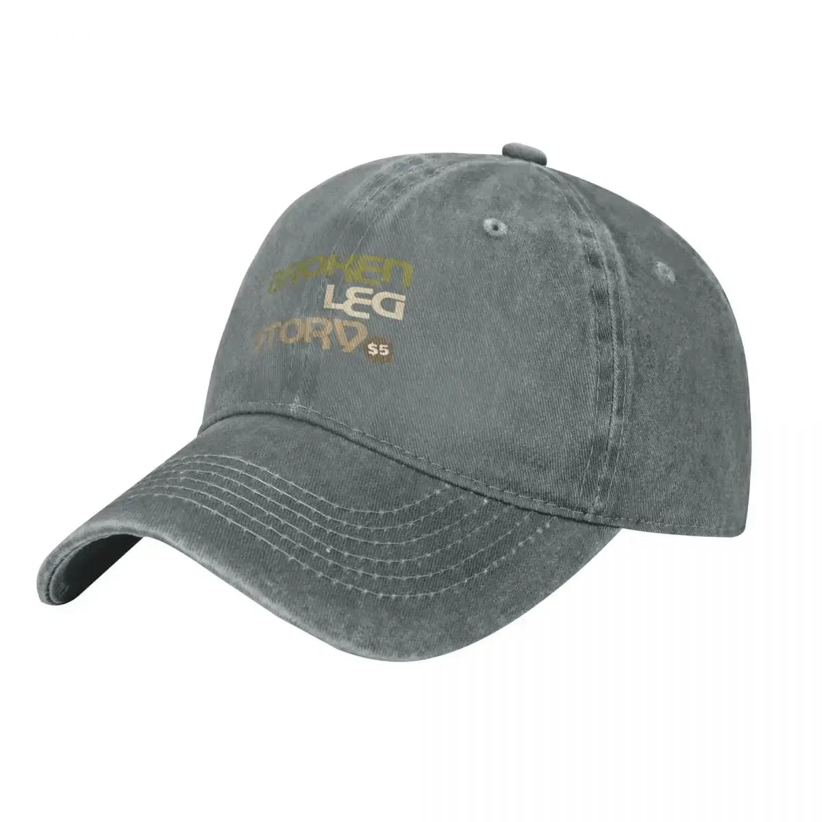 Broken Leg Story $5 Injury Graphic Baseball Cap