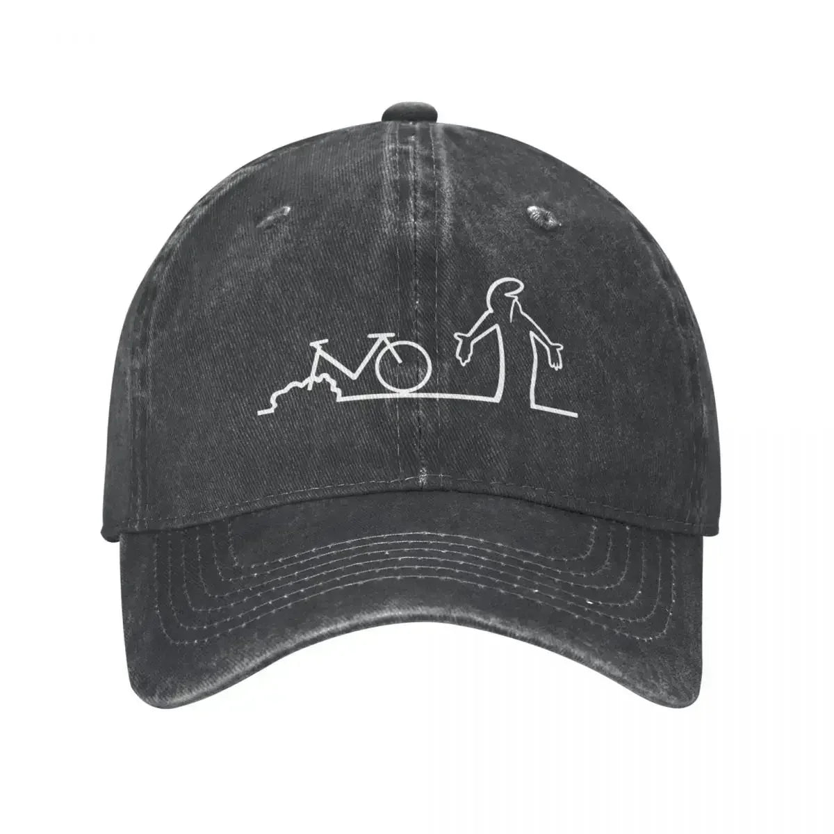 Bicycle La Linea Vintage Art Baseball Cap