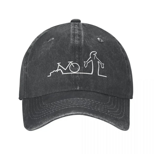 Bicycle La Linea Vintage Art Baseball Cap