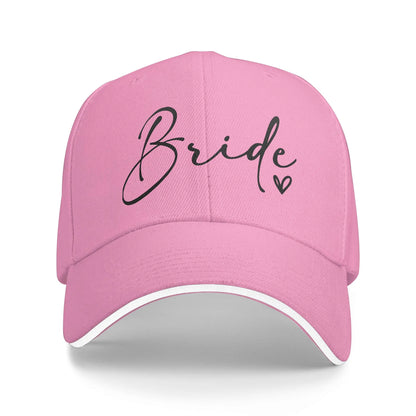 Bride Hearts Wedding Party Baseball Cap