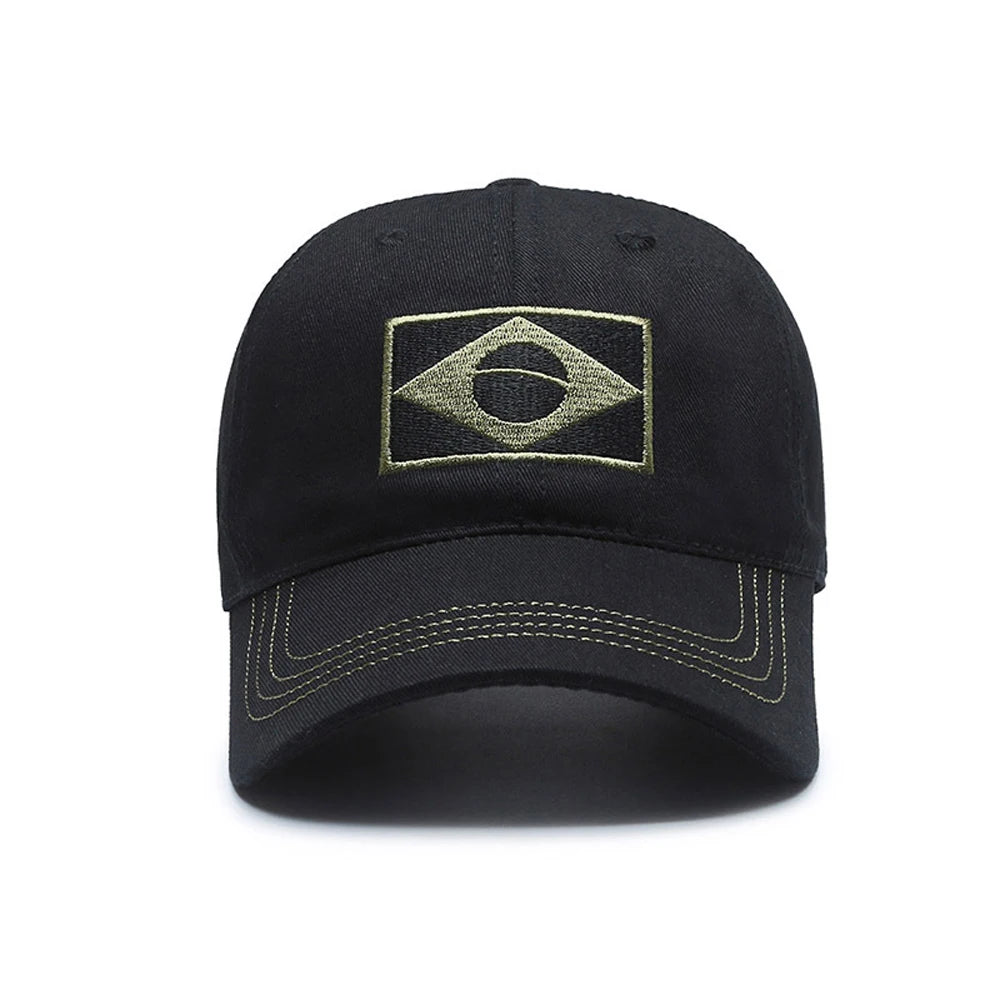 New Baseball Cap Men Summer Brazil Flag Sun Protection Snapback Cap