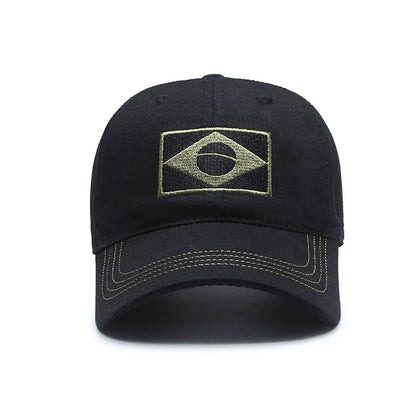 New Baseball Cap Men Summer Brazil Flag Sun Protection Snapback Cap