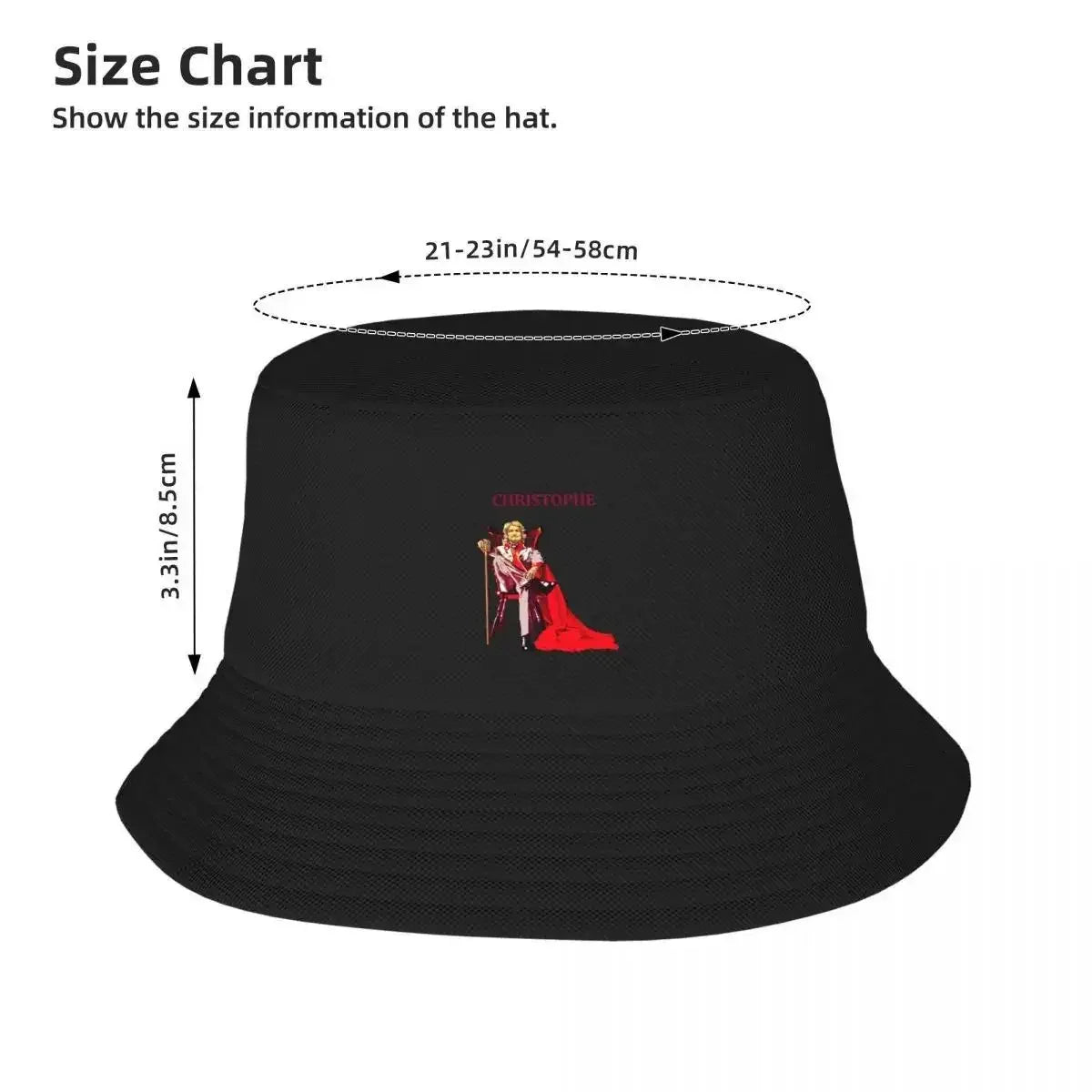 Christophe Logo Print Unisex Fashion Bucket Hat Design