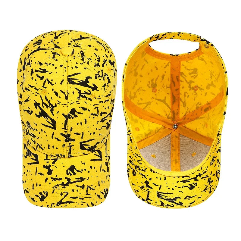 5 Colors New Fashion Youth Unisex Graffiti Style Sunshade Baseball Cap