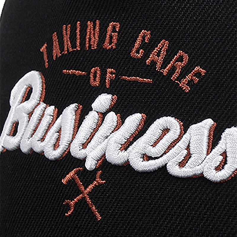 Embroidered Flat Brim Adjustable Snapback Baseball Cap