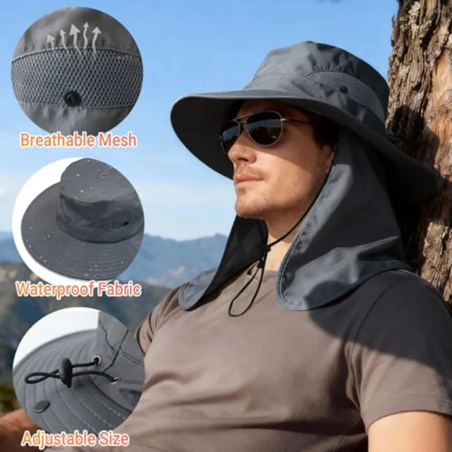 UPF 50+ UV Protection Safari Bucket Hat