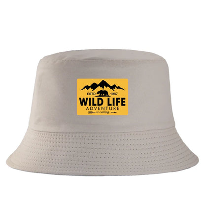 Wildlife Print Reversible Summer Bucket Hat