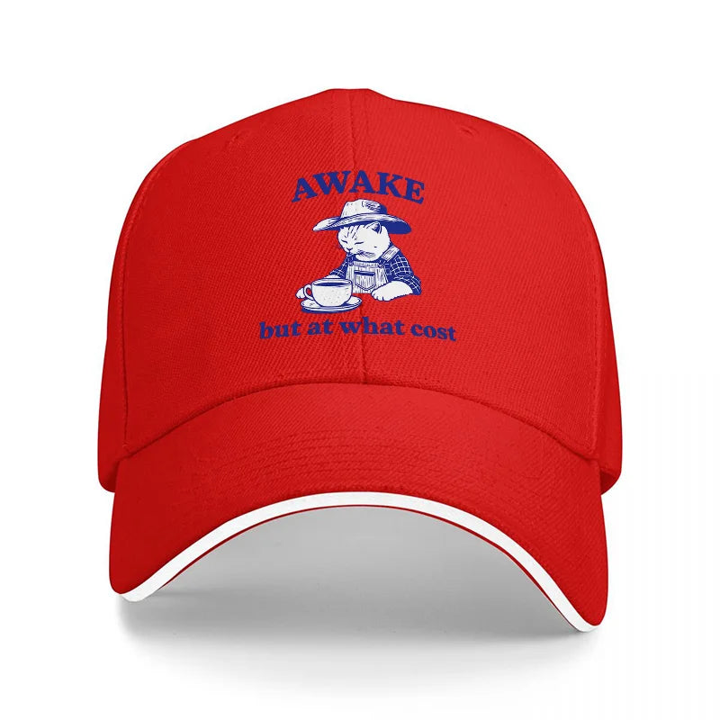 Awake But At What Cost Baseball Cap