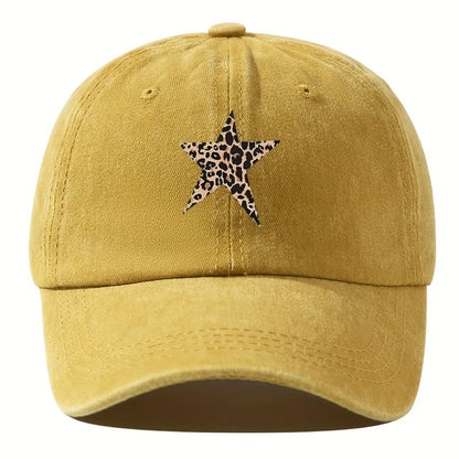 Leopard Star Print Sports Baseball Cap