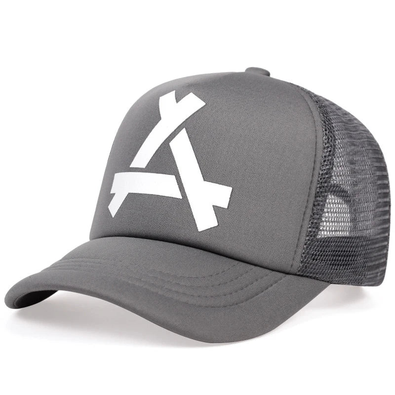 Unisex A Letter Printing Baseball Net Caps Hip Hop Cap