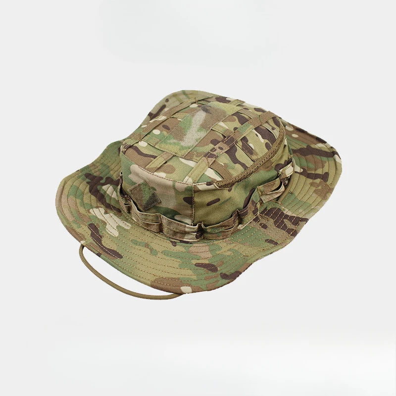 Tactical Square Pocket Outdoor Fishing Bucket Hat