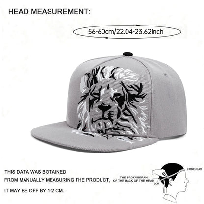 Lion Eagle Embroidered Hip Hop Snapback Cap