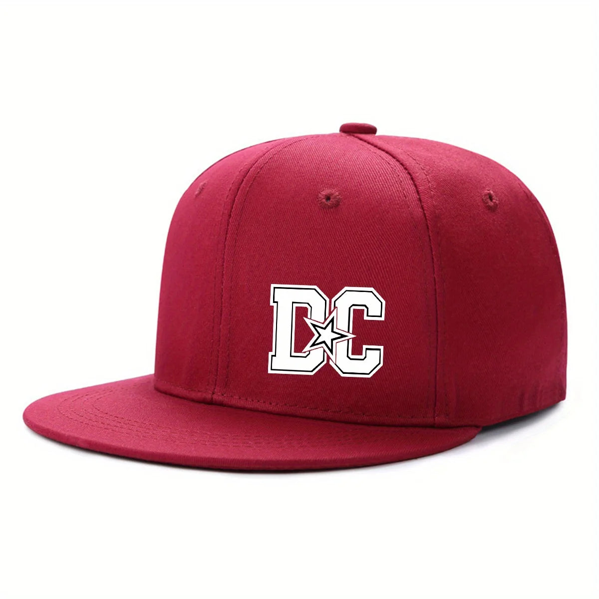 Letter Print Streetwear Adjustable Hip-Hop Snapback Cap