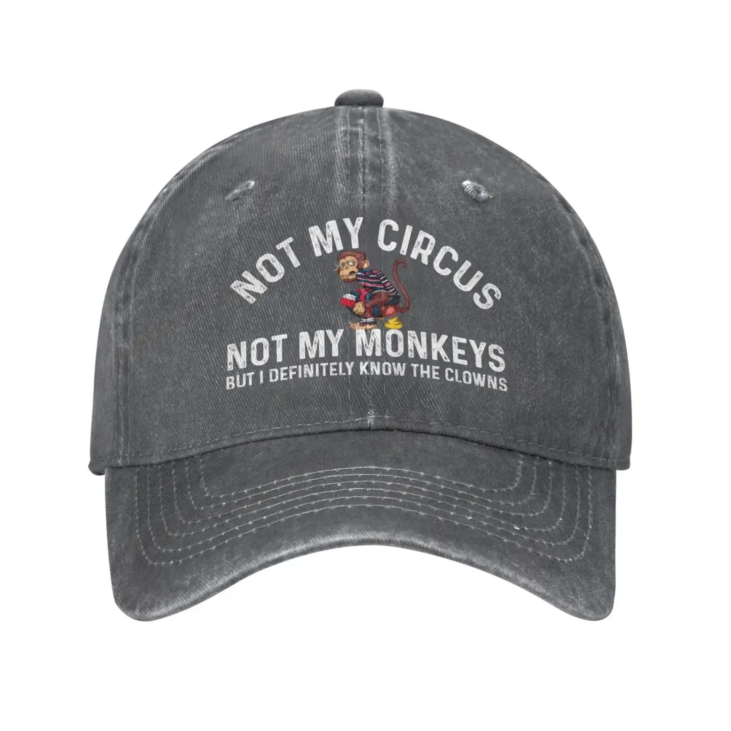 Funny Clown Quote Vintage Baseball Cap