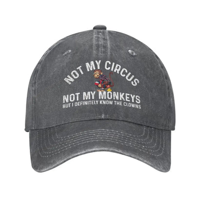 Funny Clown Quote Vintage Baseball Cap