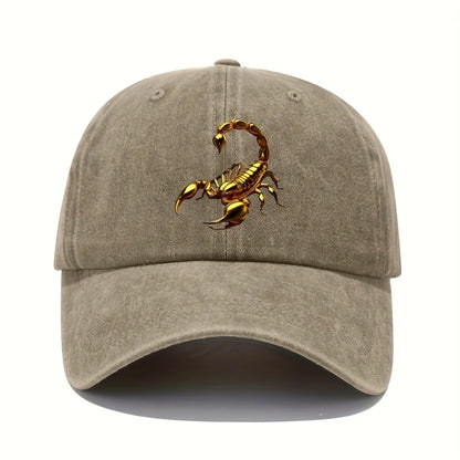 Golden Scorpion Retro Adjustable Baseball Cap
