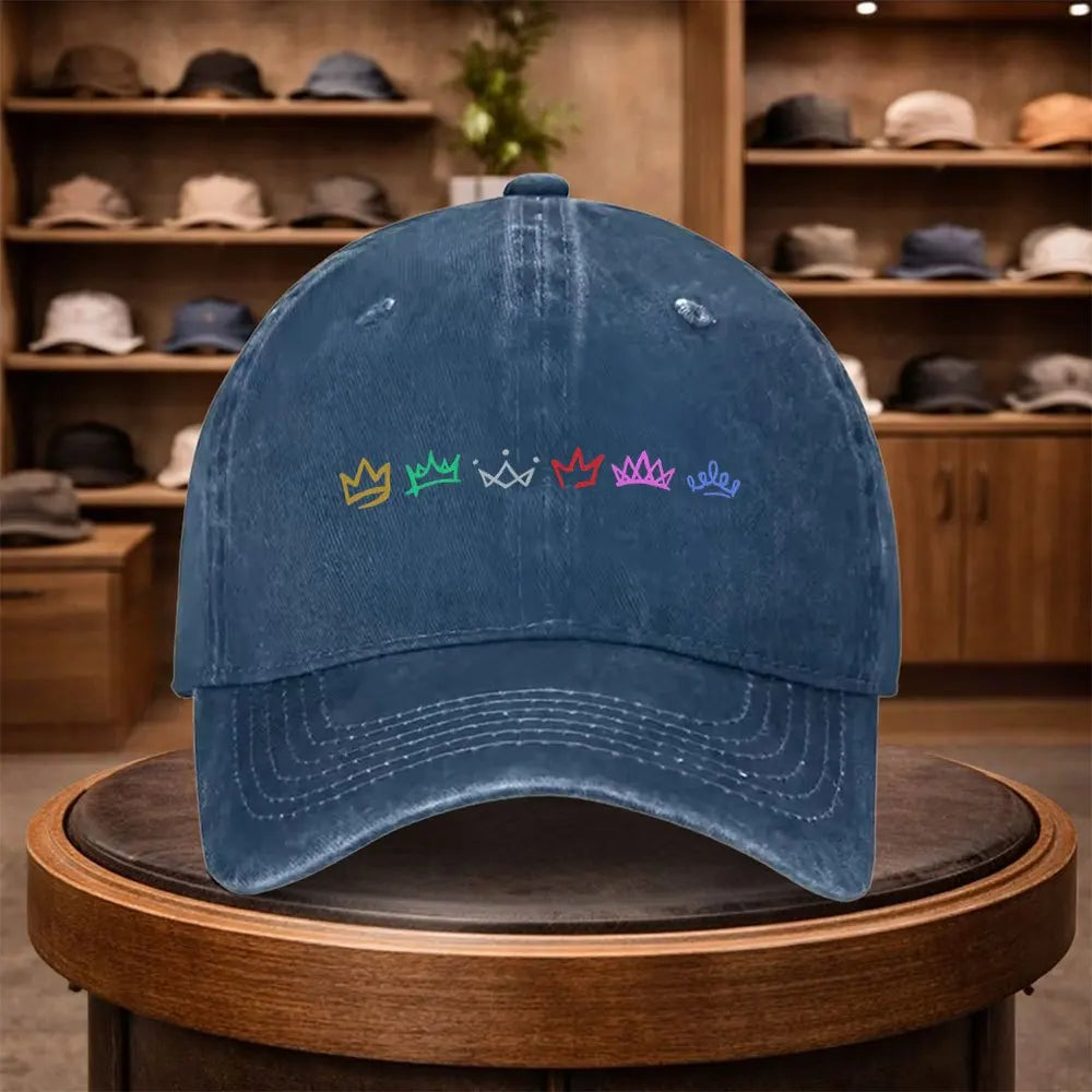 Colorful Crown Adjustable Lightweight Outdoor Baseball Cap