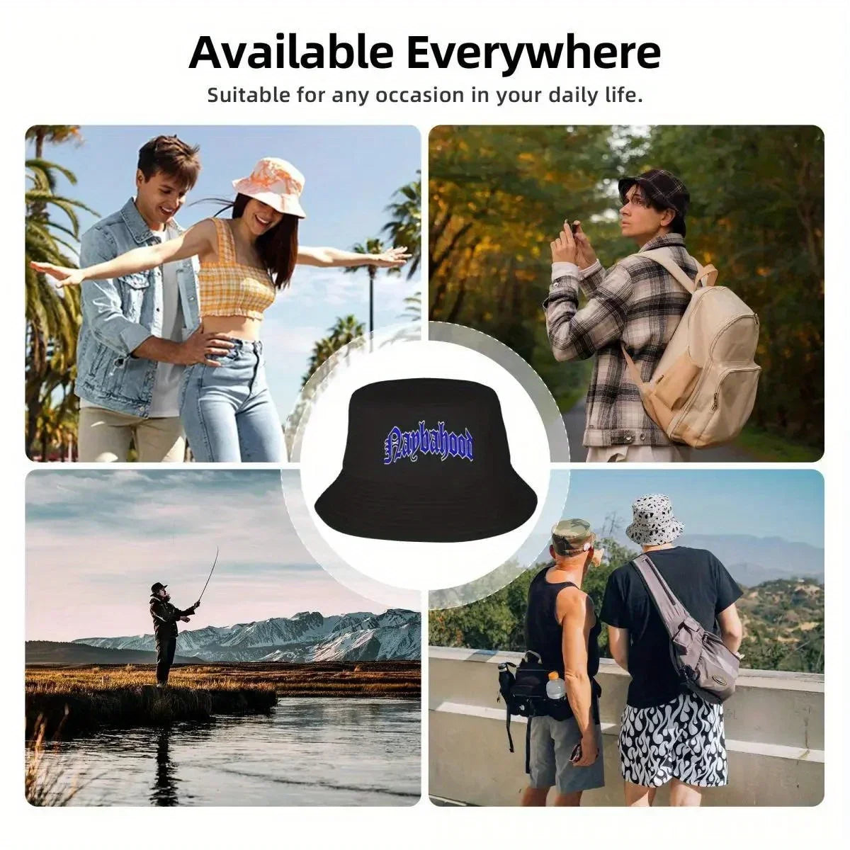 Naybahood 2026 Graphic UV Protection Bucket Hat