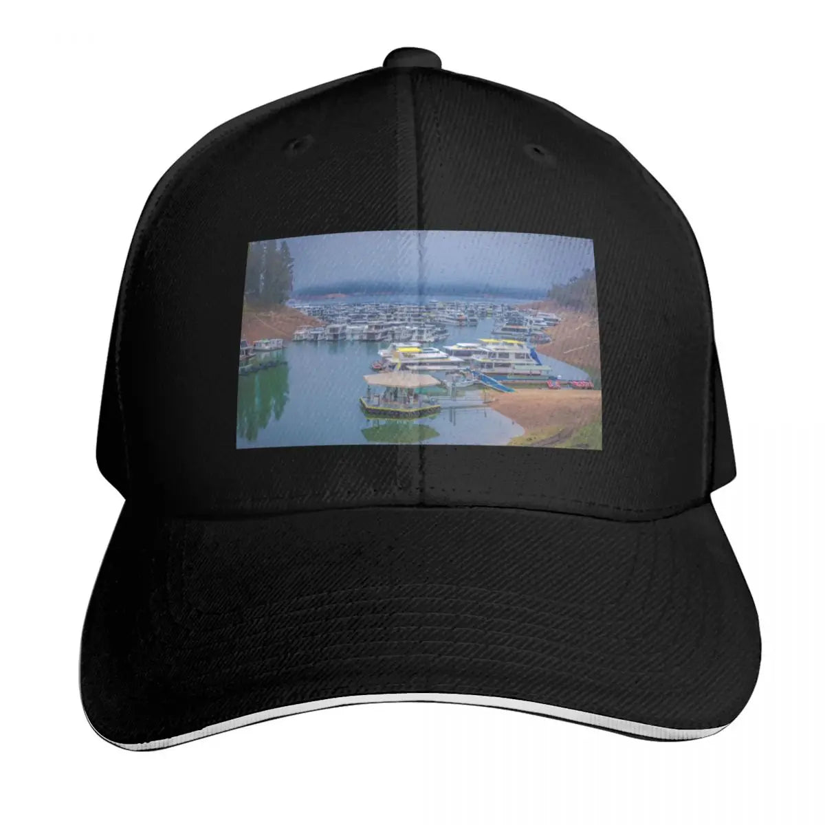 Fog Over Lake Eildon Vintage Retro Baseball Cap