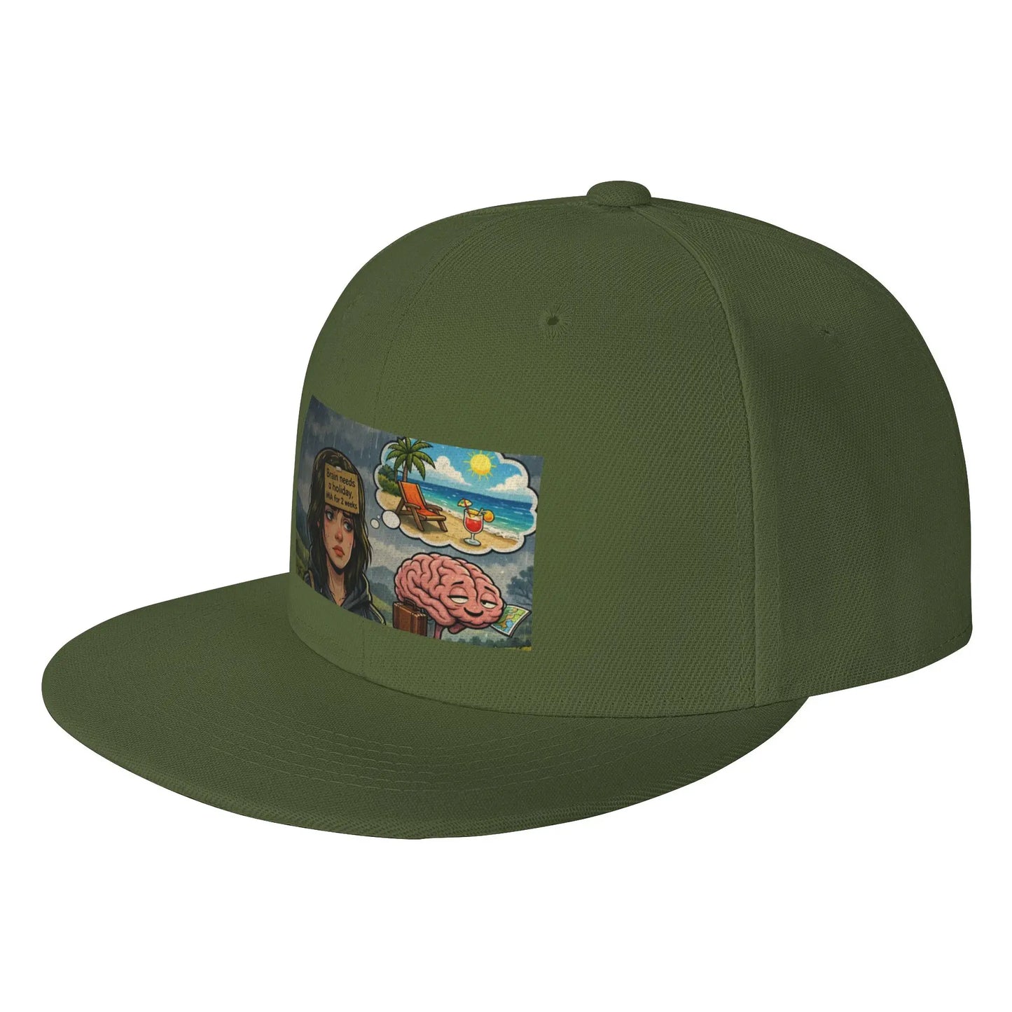 Mentally Checked Out Snapback Cap