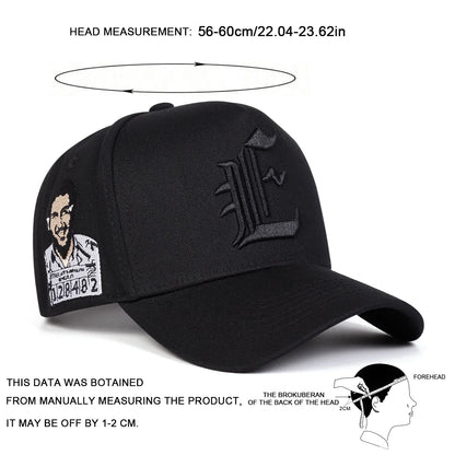 E Embroidered Baseball Cap