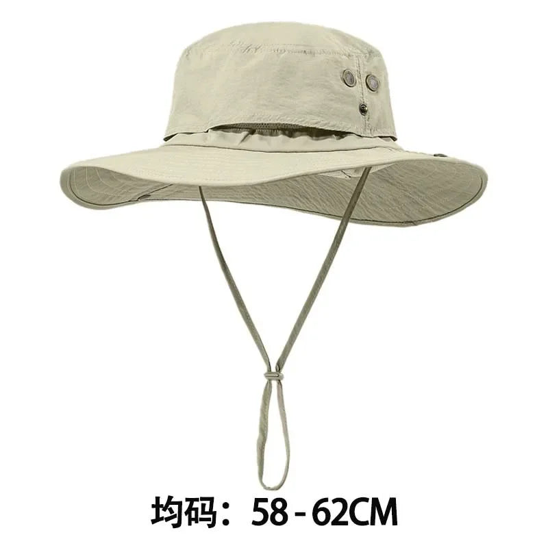 Foldable Wide Brim UV Protection Bucket Hat