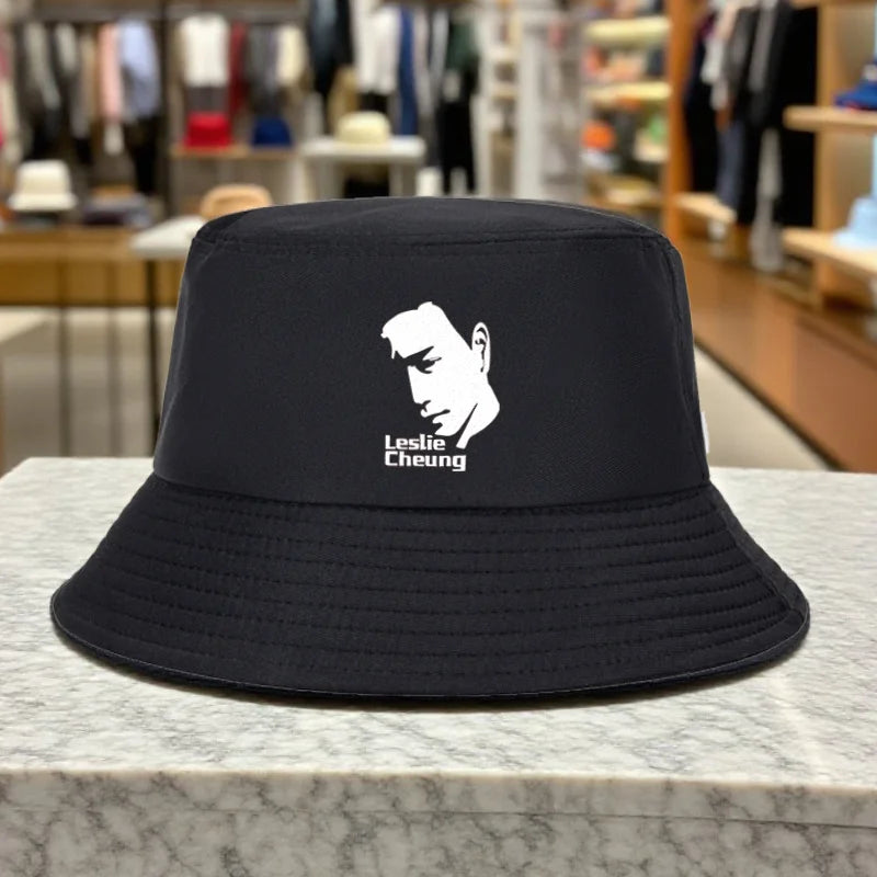 Leslie Cheung Silhouette Lightweight Foldable Outdoor Travel Bucket Hat